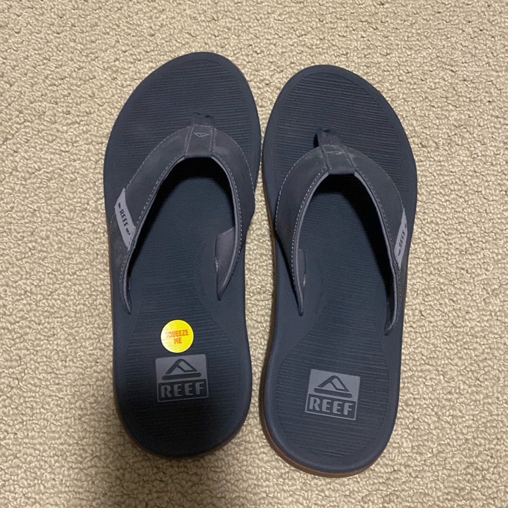 Men’s Reef Santa Ana gray size 11 flip flops new